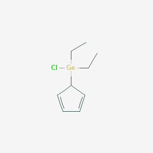 molecular formula C9H15ClGe B14588636 Chloro(cyclopenta-2,4-dien-1-yl)diethylgermane CAS No. 61632-69-7