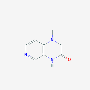 molecular formula C8H9N3O B1458870 1-methyl-1H,2H,3H,4H-pyrido[3,4-b]pyrazin-3-one CAS No. 1384429-39-3