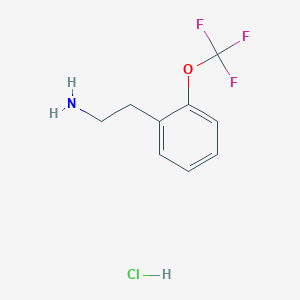 molecular formula C9H11ClF3NO B1458880 2-[2-(Trifluoromethoxy)phenyl]ethan-1-amine hydrochloride CAS No. 1384428-95-8