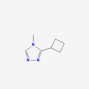 molecular formula C7H11N3 B1458888 3-cyclobutyl-4-methyl-4H-1,2,4-triazole CAS No. 1443980-03-7
