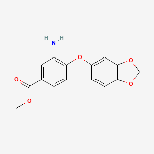 Methyl 3-amino-4-(1,3-benzodioxol-5-yloxy)benzoate