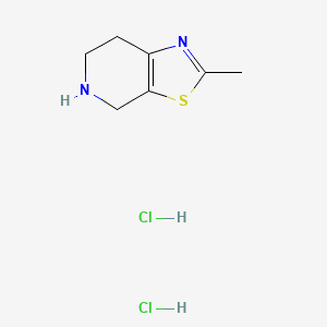 molecular formula C7H12Cl2N2S B1458912 2-Methyl-4,5,6,7-tetrahydro[1,3]thiazolo[5,4-c]pyridine dihydrochloride CAS No. 1609395-81-4