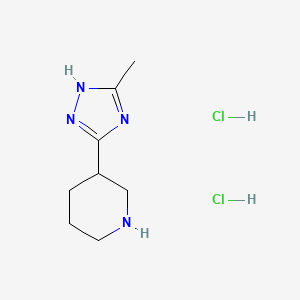 3-(3-Methyl-1H-1,2,4-triazol-5-yl)piperidine dihydrochloride