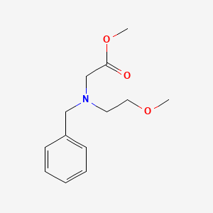 molecular formula C13H19NO3 B1458920 Methyl 2-[benzyl(2-methoxyethyl)amino]acetate CAS No. 1803604-97-8