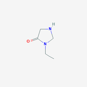 molecular formula C5H10N2O B1458928 3-Ethylimidazolidin-4-one CAS No. 1541613-08-4