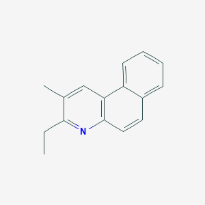 molecular formula C16H15N B14589360 Benzo[f]quinoline, 3-ethyl-2-methyl- CAS No. 61077-88-1