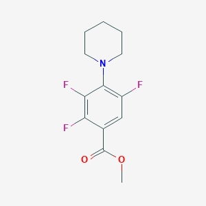 molecular formula C13H14F3NO2 B1458943 Methyl 2,3,5-trifluoro-4-piperidin-1-ylbenzoate CAS No. 1858249-59-8