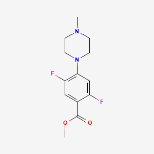 molecular formula C13H16F2N2O2 B1458944 Methyl 2,5-difluoro-4-(4-methylpiperazin-1-yl)benzoate CAS No. 1858251-84-9