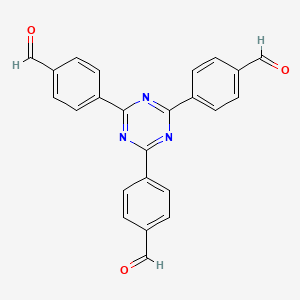 molecular formula C24H15N3O3 B1458947 4,4',4''-(1,3,5-Triazine-2,4,6-triyl)tribenzaldehyde CAS No. 443922-06-3