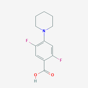 molecular formula C12H13F2NO2 B1458951 2,5-Difluoro-4-piperidin-1-ylbenzoic acid CAS No. 1430223-93-0