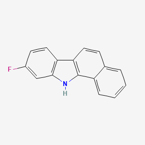 molecular formula C16H10FN B1458954 9-Fluoro-11H-benzo[a]carbazole CAS No. 1041143-65-0