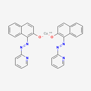 molecular formula C30H20CuN6O2 B1458971 Copper(II)bis[1-(2-pyridylazo)naphthalene-2-olate] CAS No. 23299-85-6