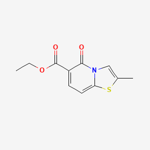 molecular formula C11H11NO3S B1458982 Ethyl 2-methyl-5-oxo-[1,3]thiazolo[3,2-A]pyridine-6-carboxylate CAS No. 32187-00-1