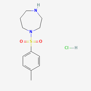 molecular formula C12H19ClN2O2S B1458984 1-Tosyl-1,4-diazepane hydrochloride CAS No. 1582149-10-7
