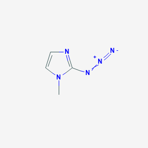 molecular formula C4H5N5 B14589899 1H-Imidazole, 2-azido-1-methyl- CAS No. 61469-72-5