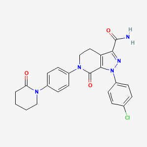 molecular formula C24H22ClN5O3 B1458996 Chloroapixaban CAS No. 2029205-64-7