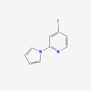 molecular formula C9H7FN2 B1459001 4-Fluoro-2-(1H-pyrrol-1-yl)pyridine CAS No. 1355334-73-4