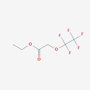 molecular formula C6H7F5O3 B1459009 Pentafluoroethyloxy-acetic acid ethyl ester CAS No. 22410-43-1
