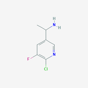 1-(6-Chloro-5-fluoropyridin-3-yl)ethan-1-amine