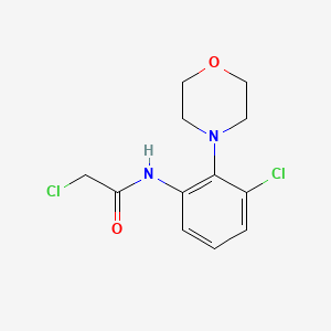 2-chloro-N-[3-chloro-2-(morpholin-4-yl)phenyl]acetamide