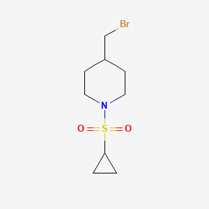 4-(Bromomethyl)-1-(cyclopropanesulfonyl)piperidine
