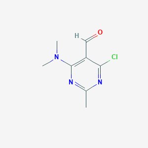 4-Chloro-6-(dimethylamino)-2-methylpyrimidine-5-carbaldehyde