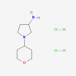 1-(tetrahydro-2H-pyran-4-yl)pyrrolidin-3-amine dihydrochloride