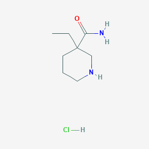3-Ethylpiperidine-3-carboxamide hydrochloride