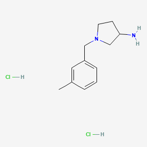 1-[(3-Methylphenyl)methyl]pyrrolidin-3-amine dihydrochloride