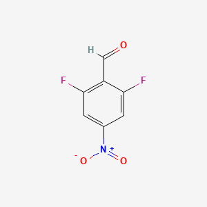 molecular formula C7H3F2NO3 B1459028 2,6-Difluoro-4-nitrobenzaldehyde CAS No. 1260825-63-5