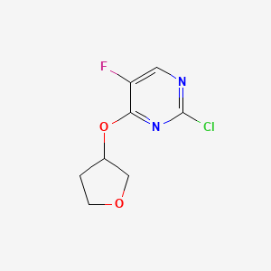 2-Chloro-5-fluoro-4-(tetrahydrofuran-3-yloxy)pyrimidine