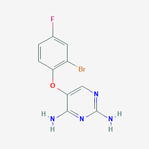 5-(2-Bromo-4-fluorophenoxy)pyrimidine-2,4-diamine