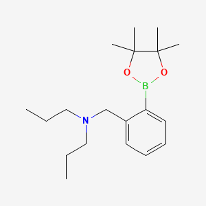 Dipropyl({[2-(tetramethyl-1,3,2-dioxaborolan-2-yl)phenyl]methyl})amine