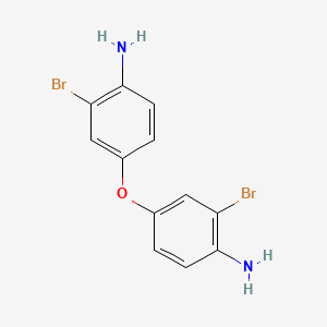 molecular formula C12H10Br2N2O B14590607 Benzenamine, 4,4'-oxybis[2-bromo- CAS No. 61381-89-3