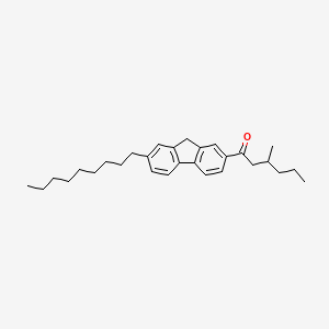 molecular formula C29H40O B14590622 3-Methyl-1-(7-nonyl-9H-fluoren-2-YL)hexan-1-one CAS No. 61314-34-9