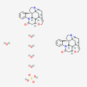 molecular formula C42H56N4O13S B1459064 Strychnine sulfate pentahydrate CAS No. 60491-10-3