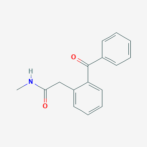 molecular formula C16H15NO2 B14590643 Benzeneacetamide, 2-benzoyl-N-methyl- CAS No. 61561-67-9