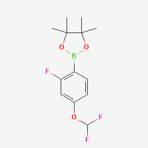 2-[4-(Difluoromethoxy)-2-fluorophenyl]-4,4,5,5-tetramethyl-1,3,2-dioxaborolane