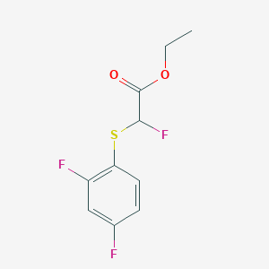 Ethyl 2-[(2,4-difluorophenyl)sulfanyl]-2-fluoroacetate