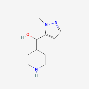 (1-methyl-1H-pyrazol-5-yl)(piperidin-4-yl)methanol
