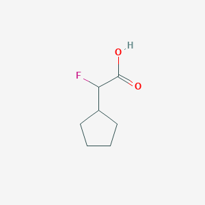 2-Cyclopentyl-2-fluoroacetic acid