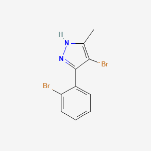 4-bromo-3-(2-bromophenyl)-5-methyl-1H-pyrazole