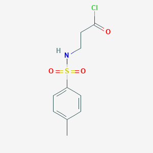molecular formula C10H12ClNO3S B14590917 N-(4-Methylbenzene-1-sulfonyl)-beta-alanyl chloride CAS No. 61341-03-5