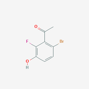 molecular formula C8H6BrFO2 B1459096 6'-Bromo-2'-fluoro-3'-hydroxyacetophenone CAS No. 1516380-86-1