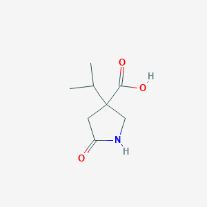 5-Oxo-3-(propan-2-yl)pyrrolidine-3-carboxylic acid
