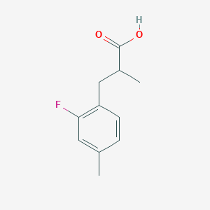 molecular formula C11H13FO2 B1459099 3-(2-Fluoro-4-methylphenyl)-2-methylpropionic acid CAS No. 1513229-84-9