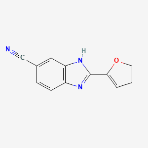 molecular formula C12H7N3O B1459106 2-(Furan-2-yl)-1H-benzo[d]imidazole-6-carbonitrile CAS No. 1550021-47-0