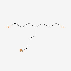 molecular formula C10H19Br3 B14591069 Heptane, 1,7-dibromo-4-(3-bromopropyl)- CAS No. 61582-71-6