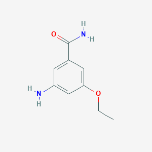 molecular formula C9H12N2O2 B1459108 3-Amino-5-ethoxybenzamide CAS No. 1505656-00-7