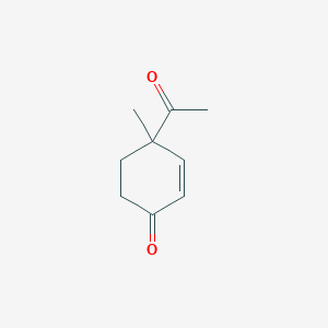 molecular formula C9H12O2 B14591085 4-Acetyl-4-methylcyclohex-2-en-1-one CAS No. 61599-05-1